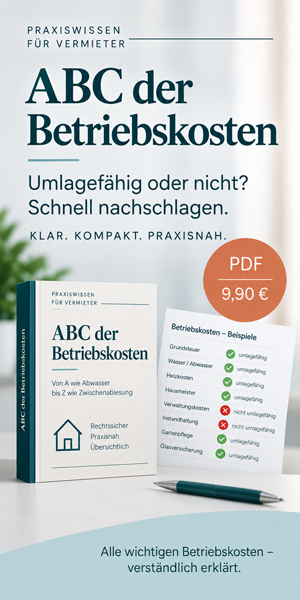 Das ABC der Betriebskosten