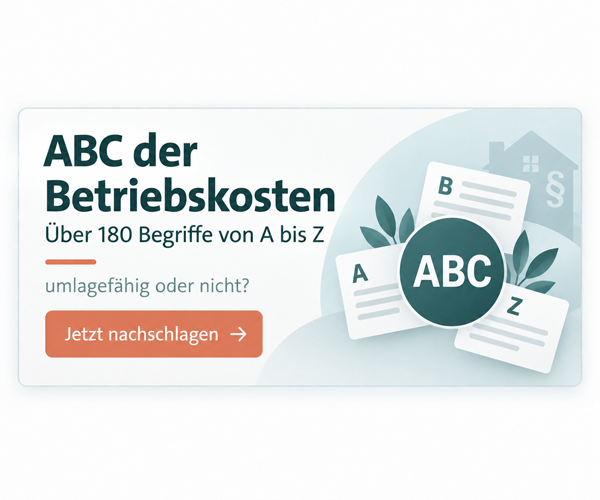 ABC der Betriebskosten