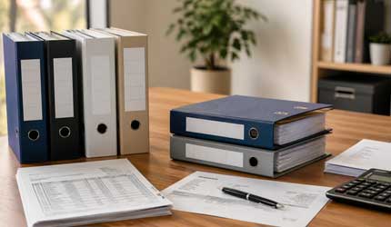 Für den Mieter liegen die Belege zur Betriebskostenabrechnung auf dem Schreibtisch