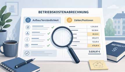 Fehler in der Betriebskostenabrechnung
